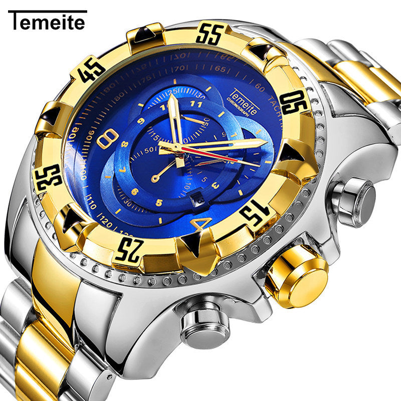 Mens Fashion Big Dial Watch