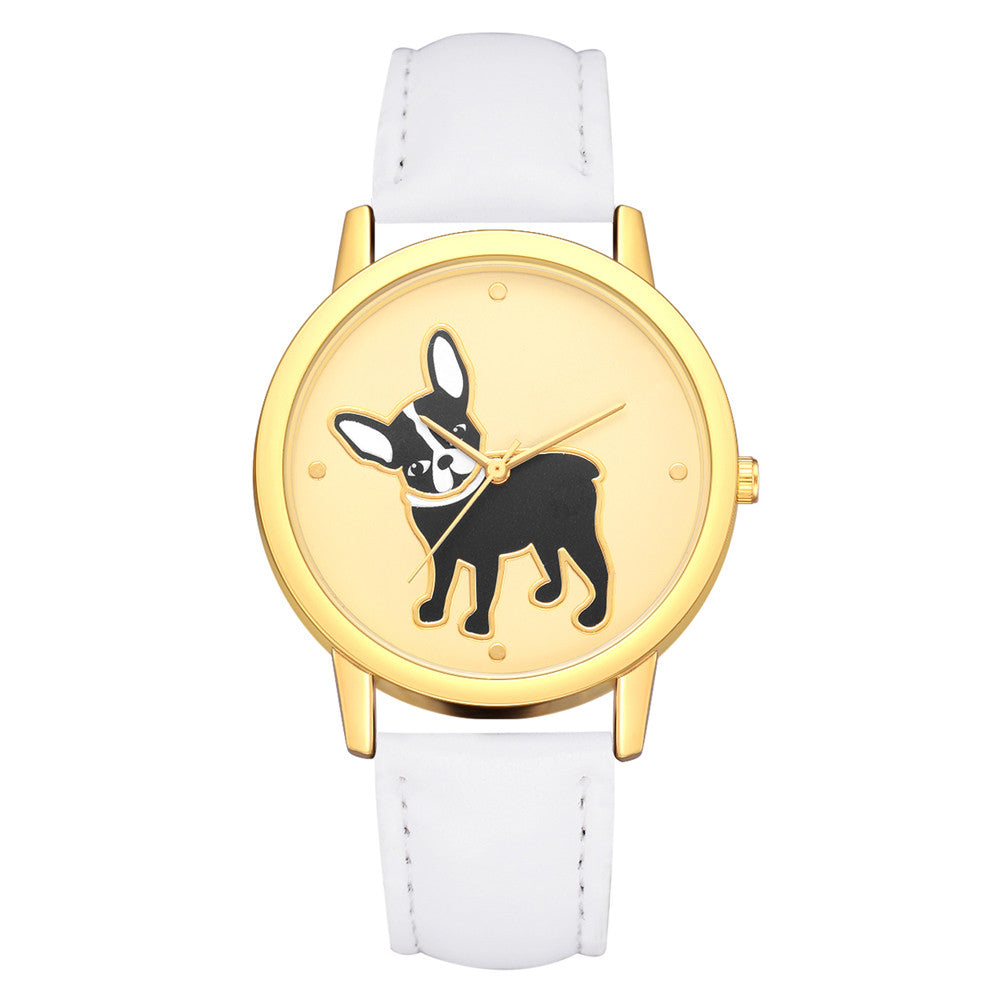 Dog Printing Analog Quartz Wrist Watch
